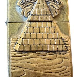 Vintage 1996 Zippo Lighter Carpe Diem Pyramid Design Collectible